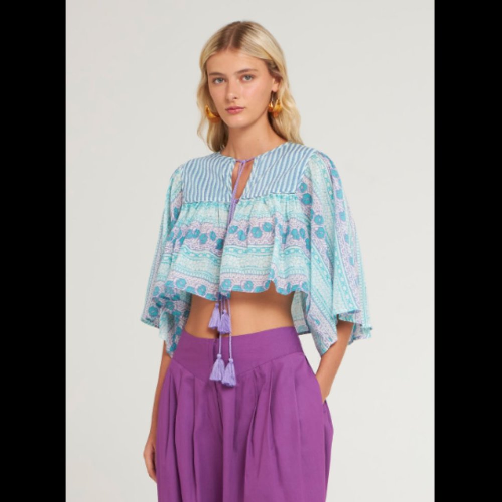 Antik Batik Amelie Print Crop Top